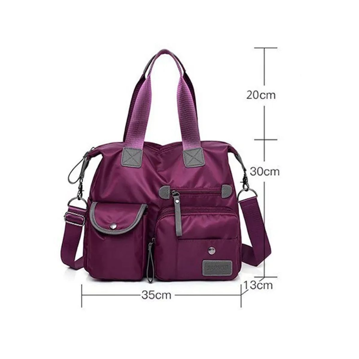 TIOZONEY - Bolso bandolera mujer gran capacidad -Negro.