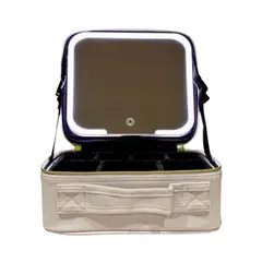 GENERICO - Estuche De Maquillaje Con Espejo Y Luz Led Blanco