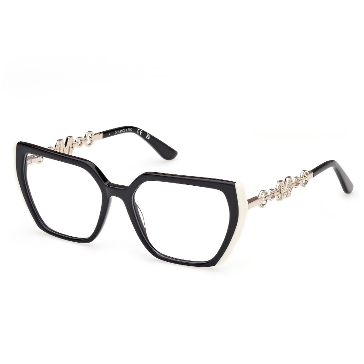 GUESS - Lentes Ópticos Negro Brillante Guess by Marciano