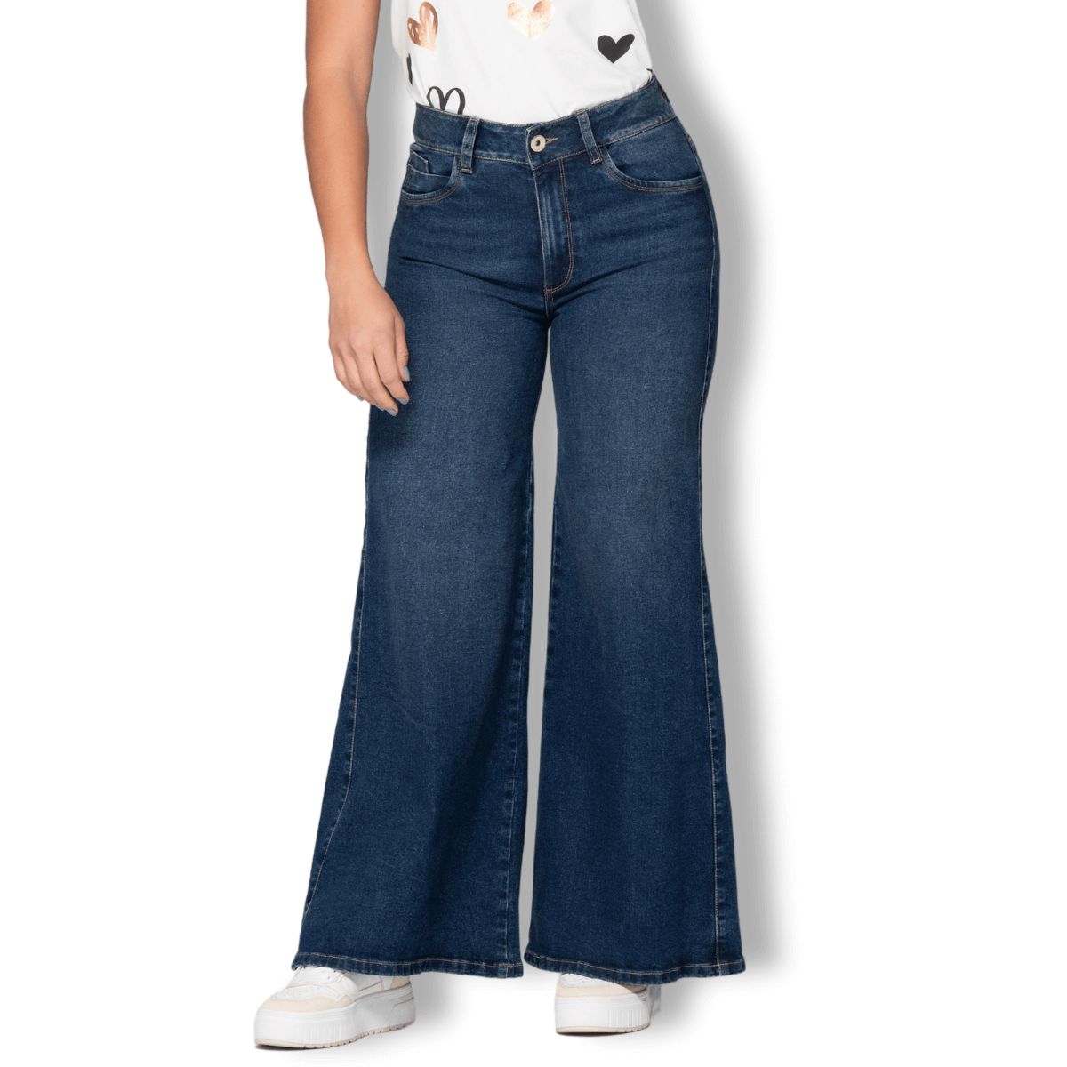 TRUCCOS JEANS - Jeans Palazzo Mujer Elasticado  - T22077668