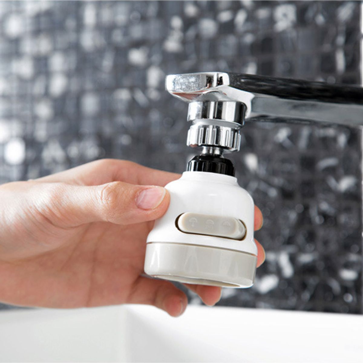 GENERICO - Filtro Purificador Con Potenciador Giratorio Para Cocina Y Baño