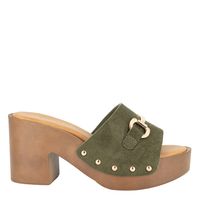 Sandalia Plataforma Mujer Verde Rock