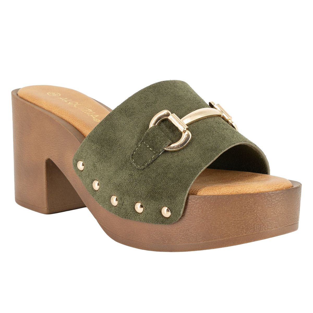 ALQUIMIA - Sandalia Plataforma Mujer Verde Rock Alquimia