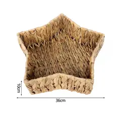 NEWTREE - Cesta de Mimbre Estrella Grande 36x31x10 cm