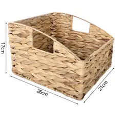 NEWTREE - Cesta de Mimbre Trapezoide 26x21x17 cm