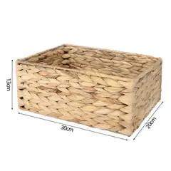 NEWTREE - Cesta de Mimbre Natural 30x20x13 cm