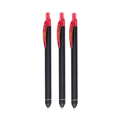 PENTEL - Set 3 Lápiz Gel Retráctil Kuro 07mm Rojo