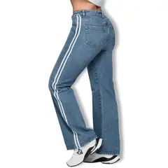 TRUCCOS JEANS - Jeans Wide Leg Mujer Franjas Laterales T22107649