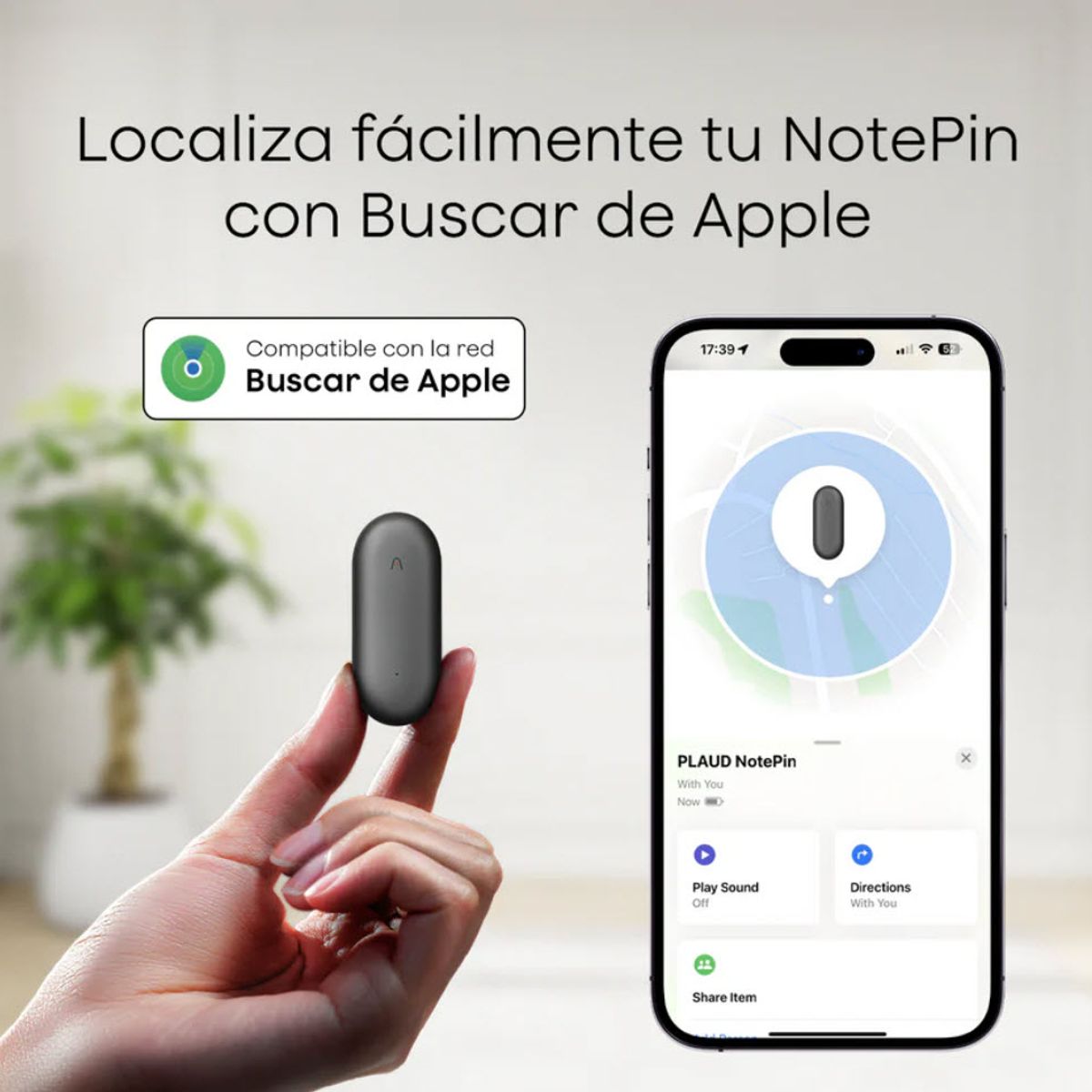 GENERICO - Grabadora de voz portátil con IA Chat GPT Plaud PIN Cosmic Gray