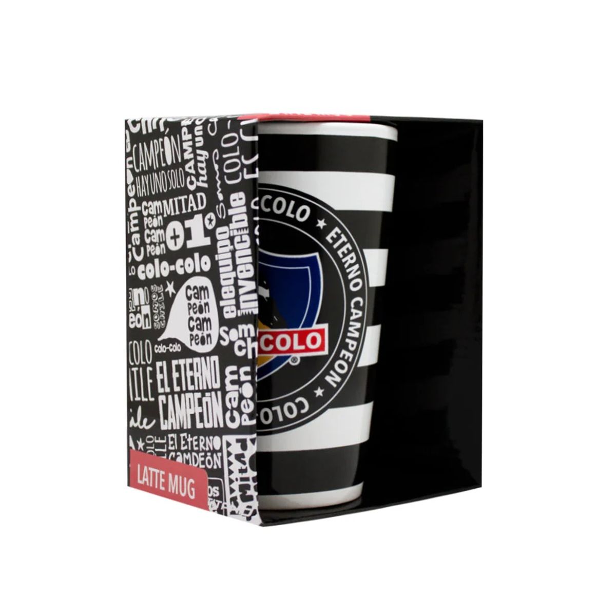 COLO COLO - Taza Tazon Latte Fanaticos Futbol Eterno Campeon 532ml