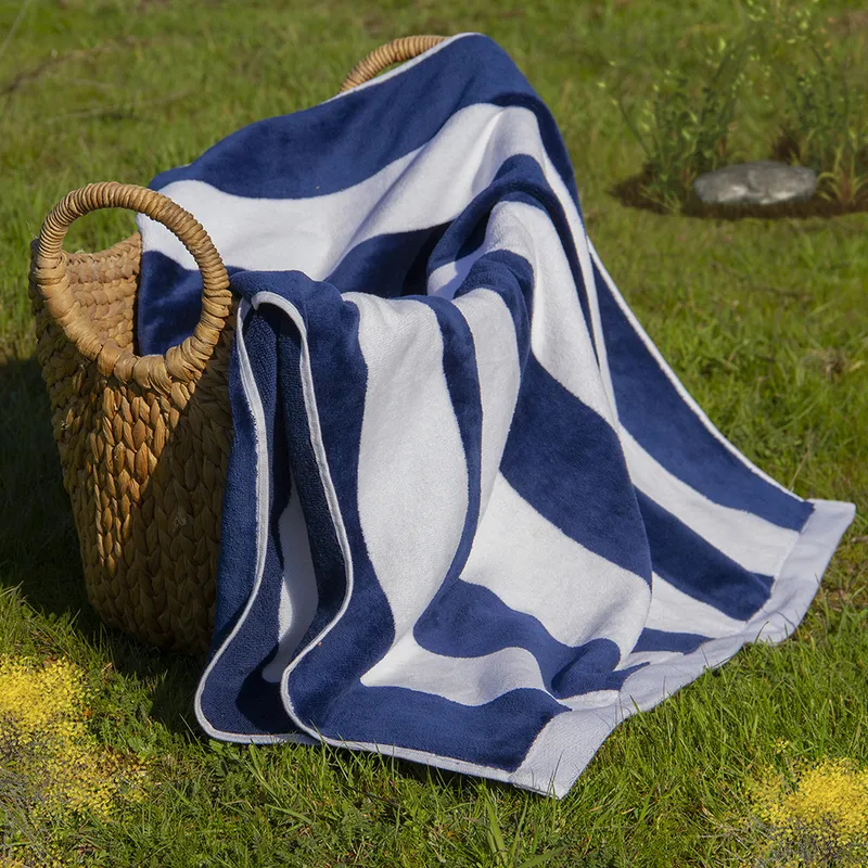 NAUTICA - Toalla de Playa  Nautica Home 160x80 Rayas  Navy