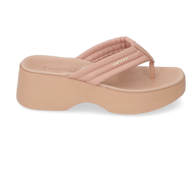 Sandalia Plataforma Mujer Eco Cuero Nude