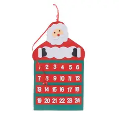NEWTREE - Calendario de Adviento Santa Colgante 32x55cm