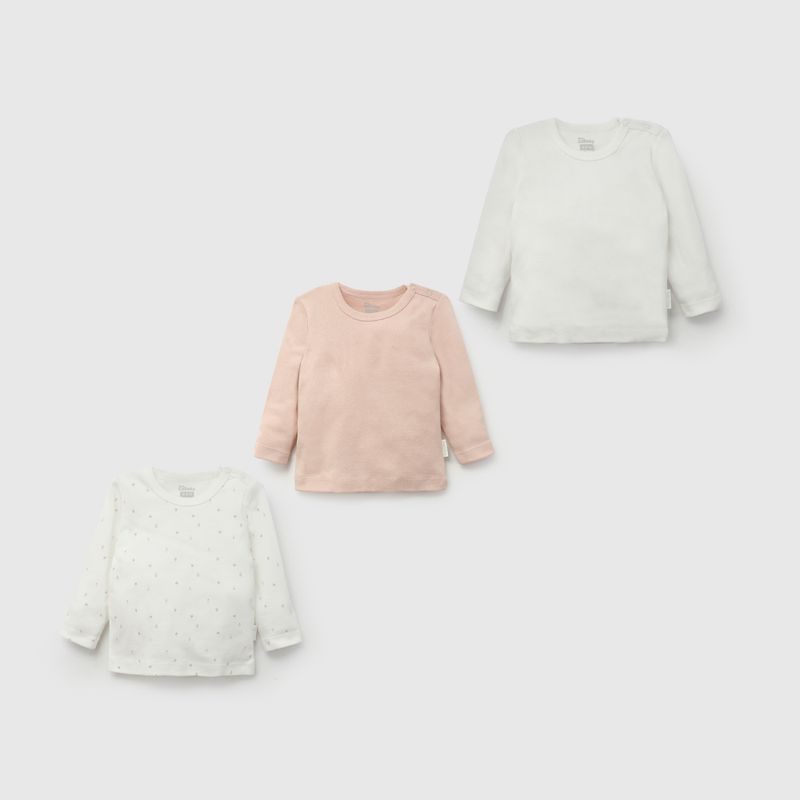 COLLOKY - Camiseta baby Bebé niña Rosa 57759 Colloky