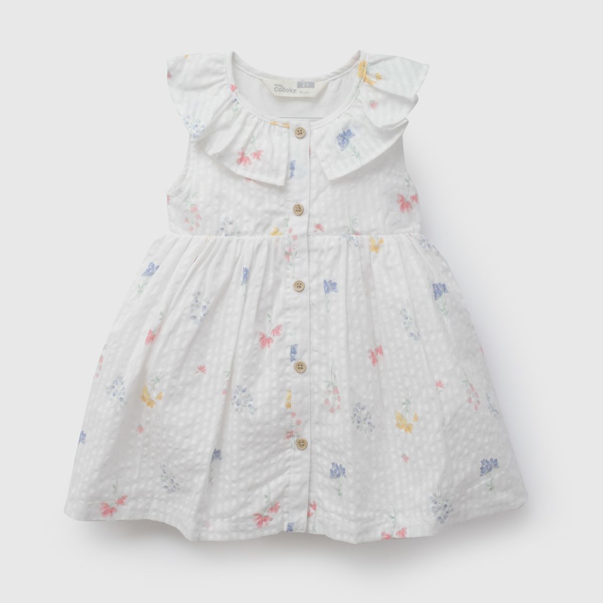 COLLOKY - Vestido Niña Blanco  58259 Colloky
