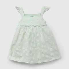 COLLOKY - Vestido para Niña Verde