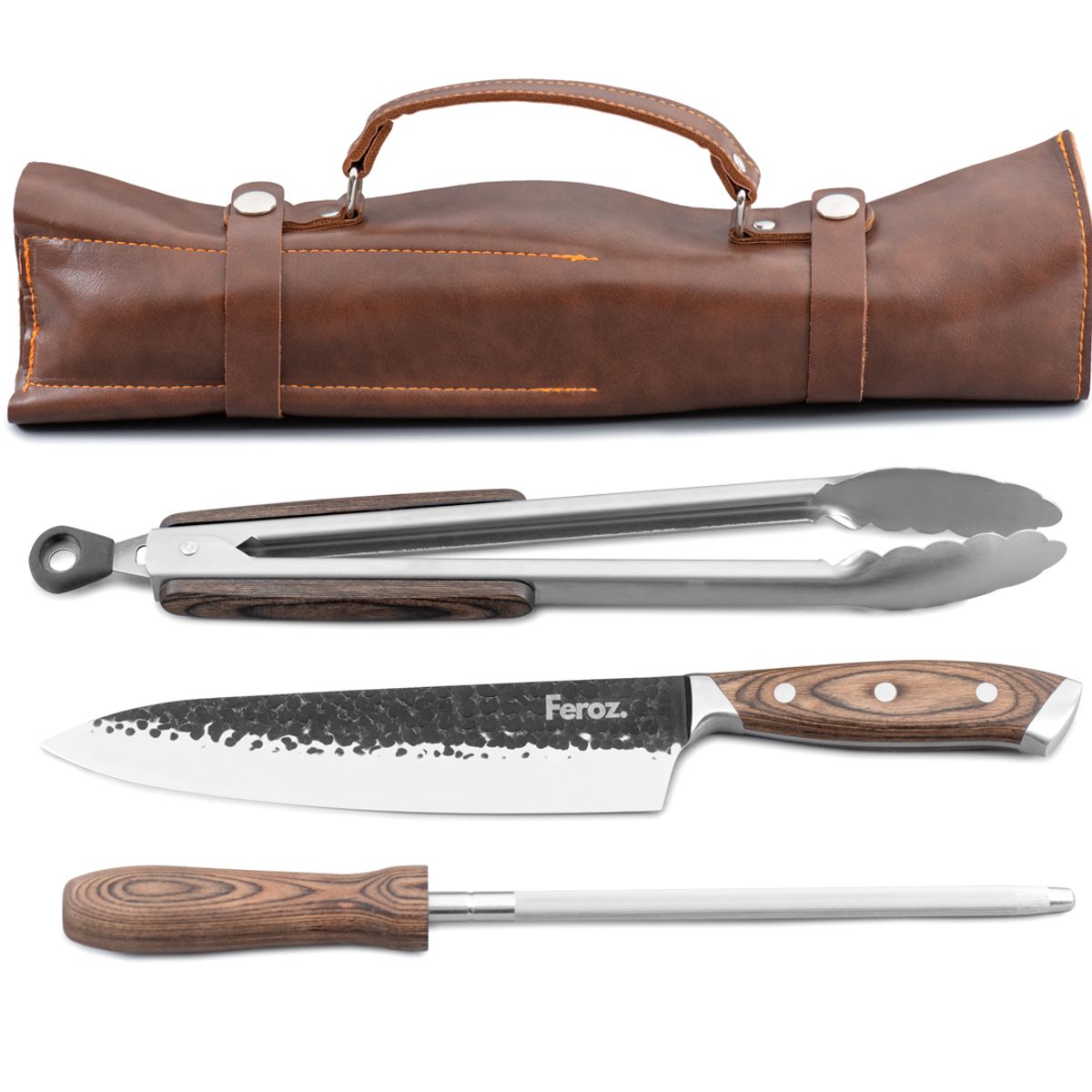 FEROZ - Trío Parrillero Feroz con Porta Cuchillo