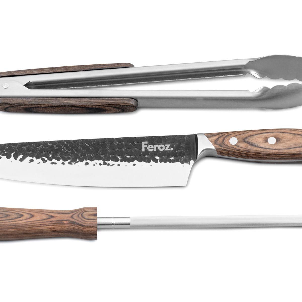 FEROZ - Trío Parrillero Feroz con Porta Cuchillo