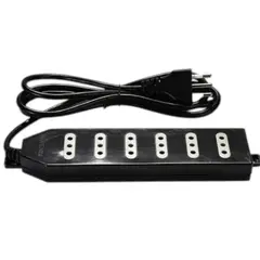 MACROTEL - Alargador Zapatilla 6 tomas Corriente 15mts Negro