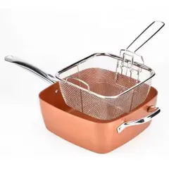GENERICO - Sartén de Cobre Multiuso 2 en 1
