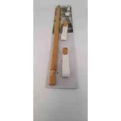 NEWTREE - Perchero para Toallas de Madera con Soportes Blancos - 50 cm