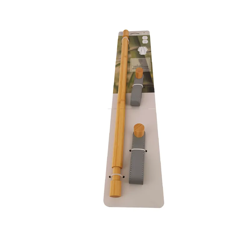 NEWTREE - Porta Toalla Madera Gris 50cm 1pcs