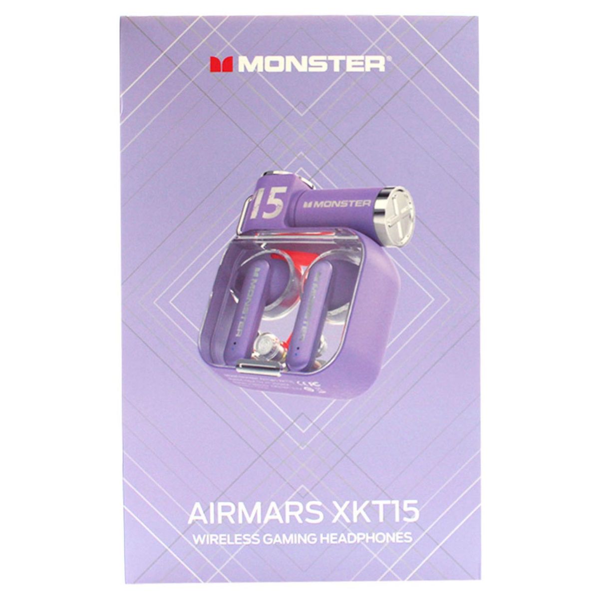 MONSTER - Audífonos Monster XKT15 Buetooth 5.3 Gaming Purple - SC