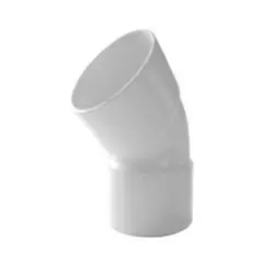 GENERICO - CODO BAJADA PVC 45 G BLANCO HEM-HEM