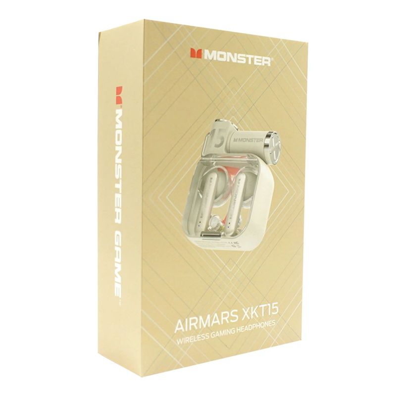 MONSTER - Audífonos Monster XKT15 Buetooth 5.3 Gaming Beige - SC