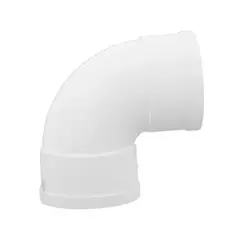 GENERICO - CODO BAJADA PVC 87.5 G BLANCO HEM-HEM