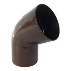 GENERICO - CODO BAJADA PVC 67.5 G MARRON MACH-HEM