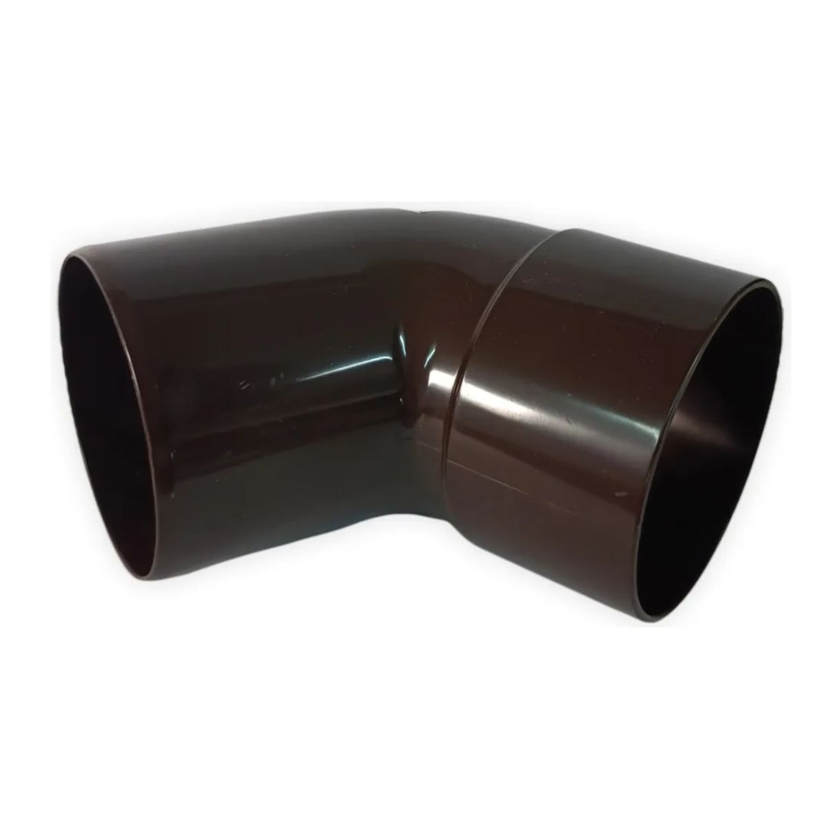 GENERICO - CODO BAJADA PVC 67.5 G MARRON MACH-HEM