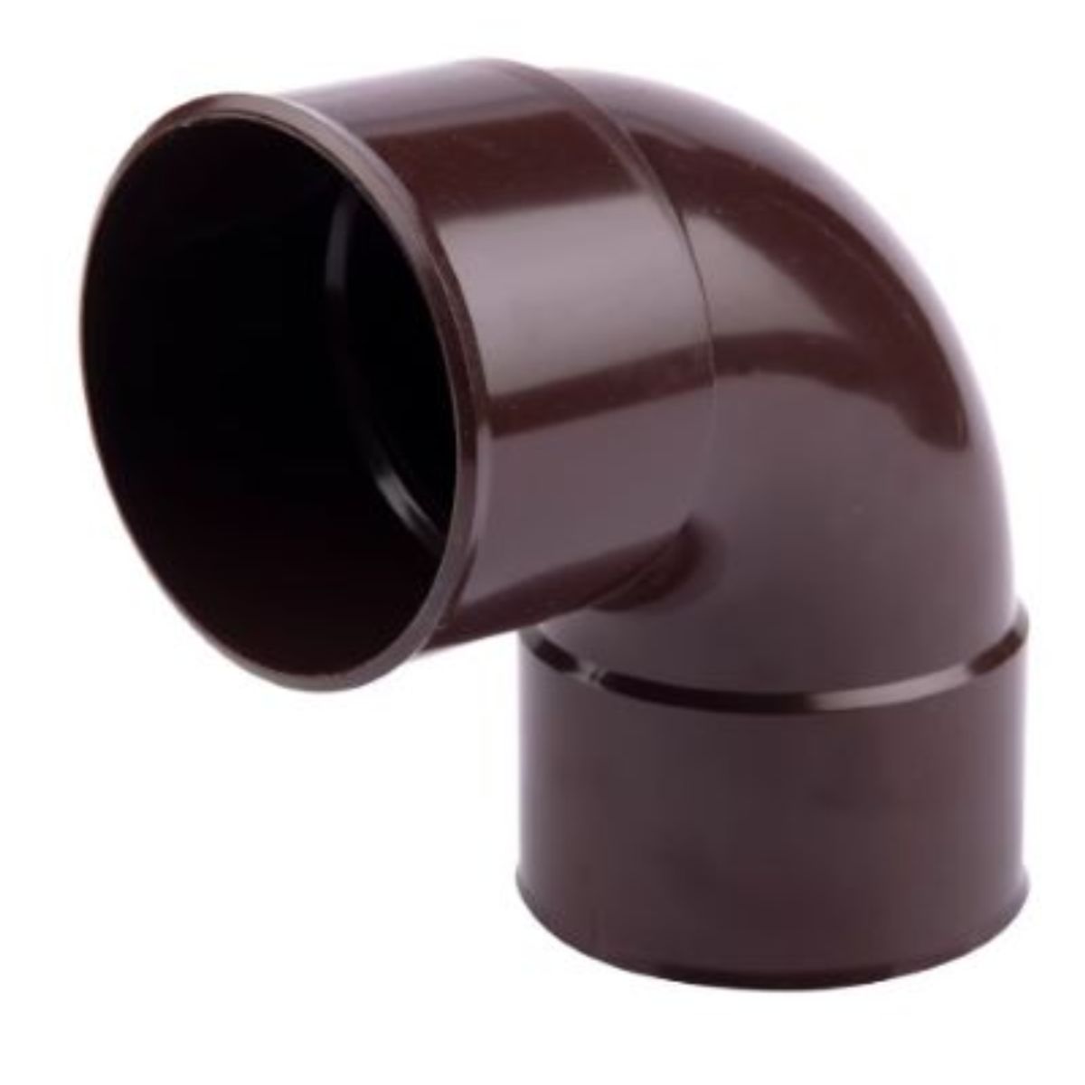 GENERICO - CODO BAJADA PVC 67.5 G MARRON HEM-HEM