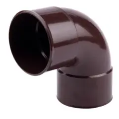 GENERICO - CODO BAJADA PVC 67.5 G MARRON HEM-HEM