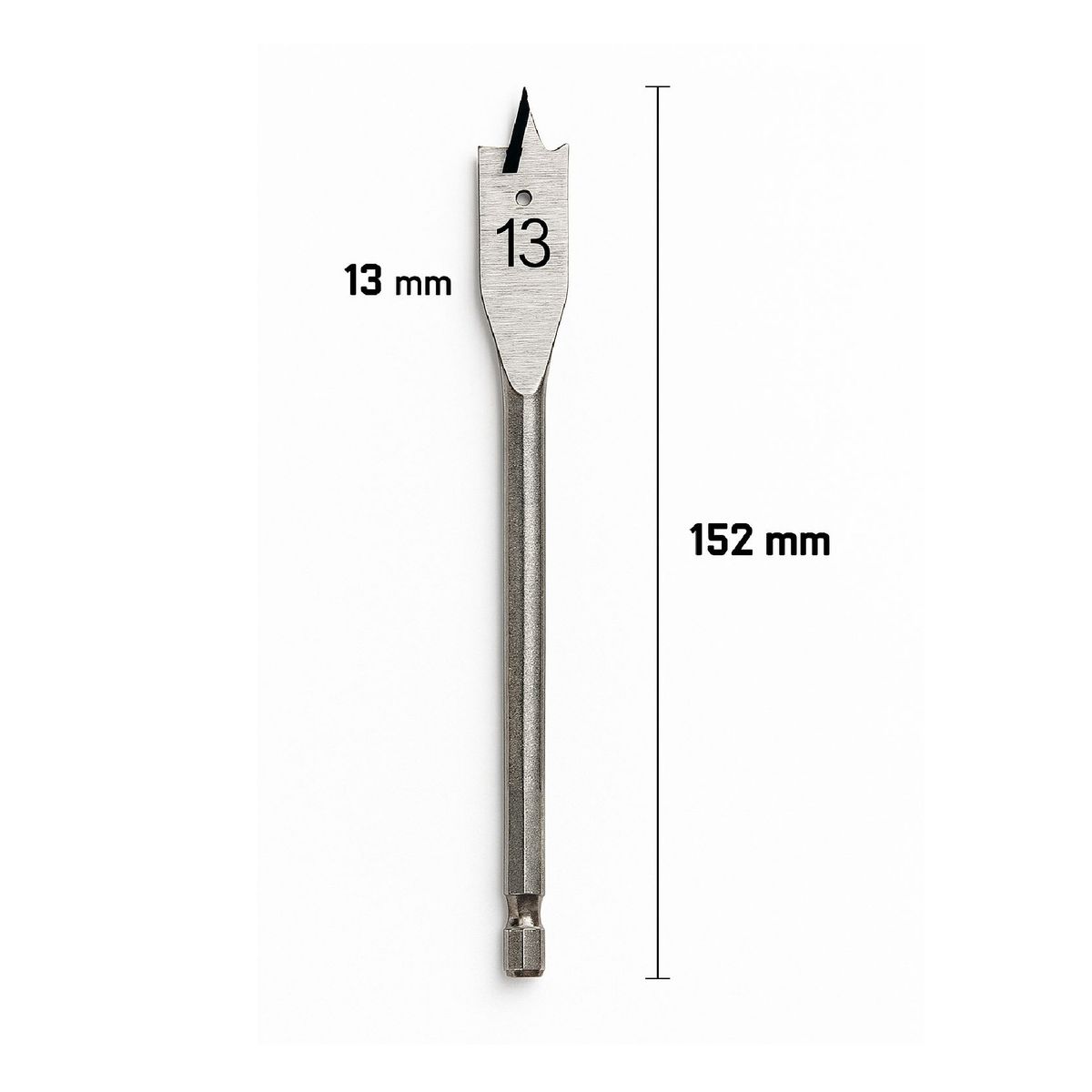 NEWTREE - Broca Madera Mecha Paleta 13x152mm – 1 unidad