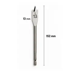 NEWTREE - Broca Madera Mecha Paleta 13x152mm – 1 unidad