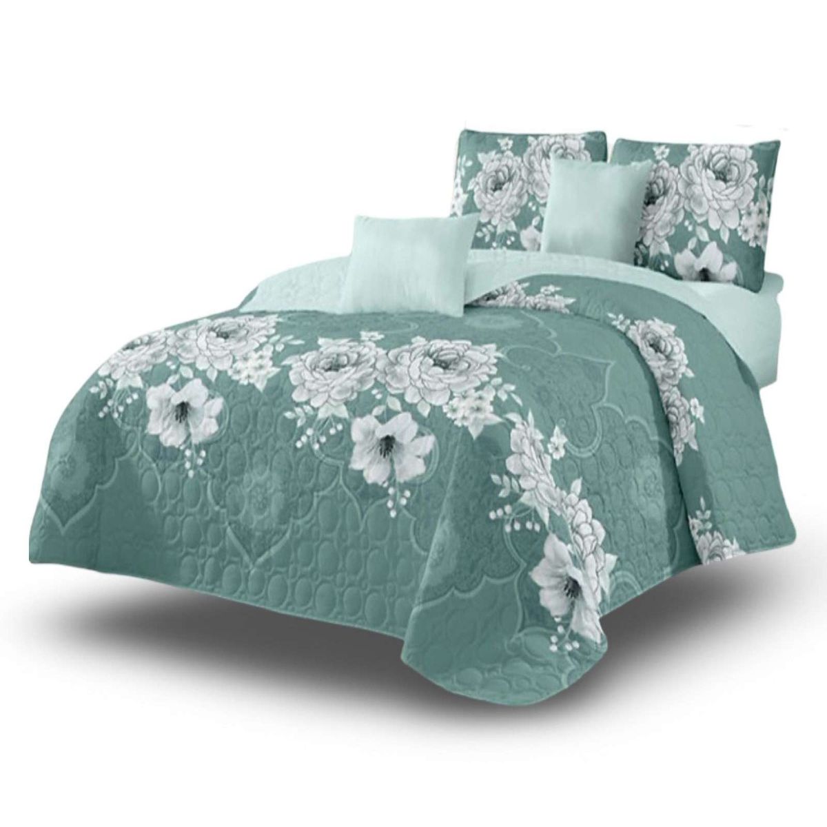 GENERICO - Cubrecama Colcha Quilt de Verano plaza y media