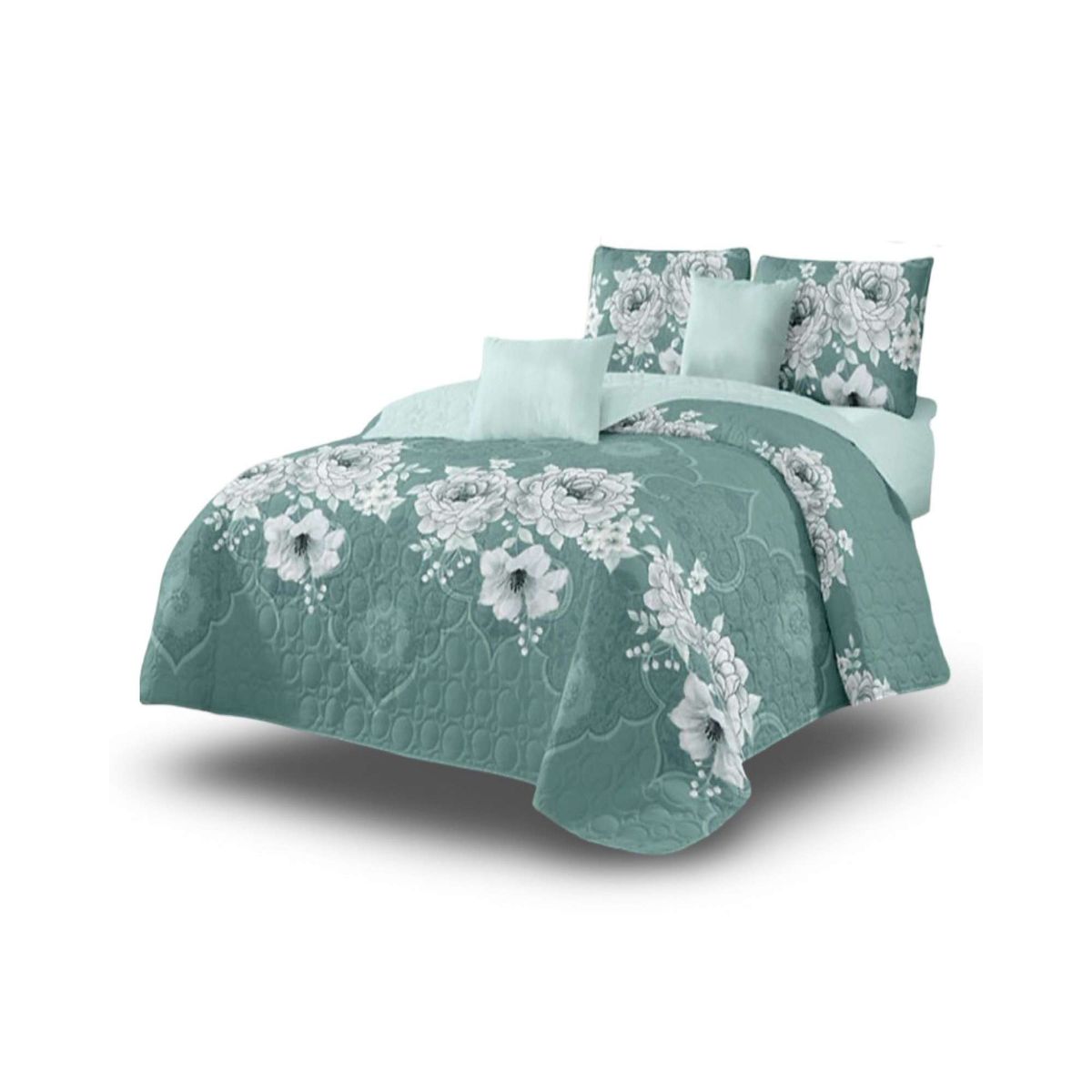 GENERICO - Cubrecama Colcha Quilt de Verano plaza y media