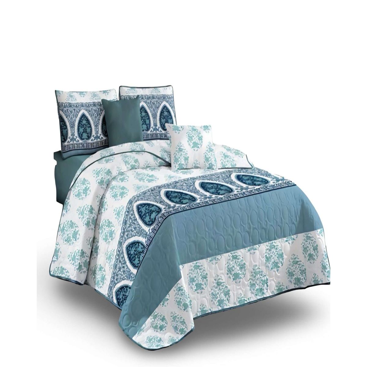 GENERICO - Cubrecama Colcha Quilt de Verano 2 Plaza