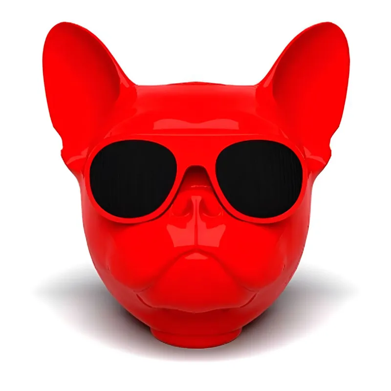 PUNTO STORE - Parlante Bulldog Francés Bluetooth 10W Rojo - PS