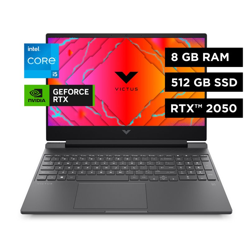 HP - Notebook VICTUS 15-FA1109LA Intel Core i5 8GB Ram 512GB ssd W11H