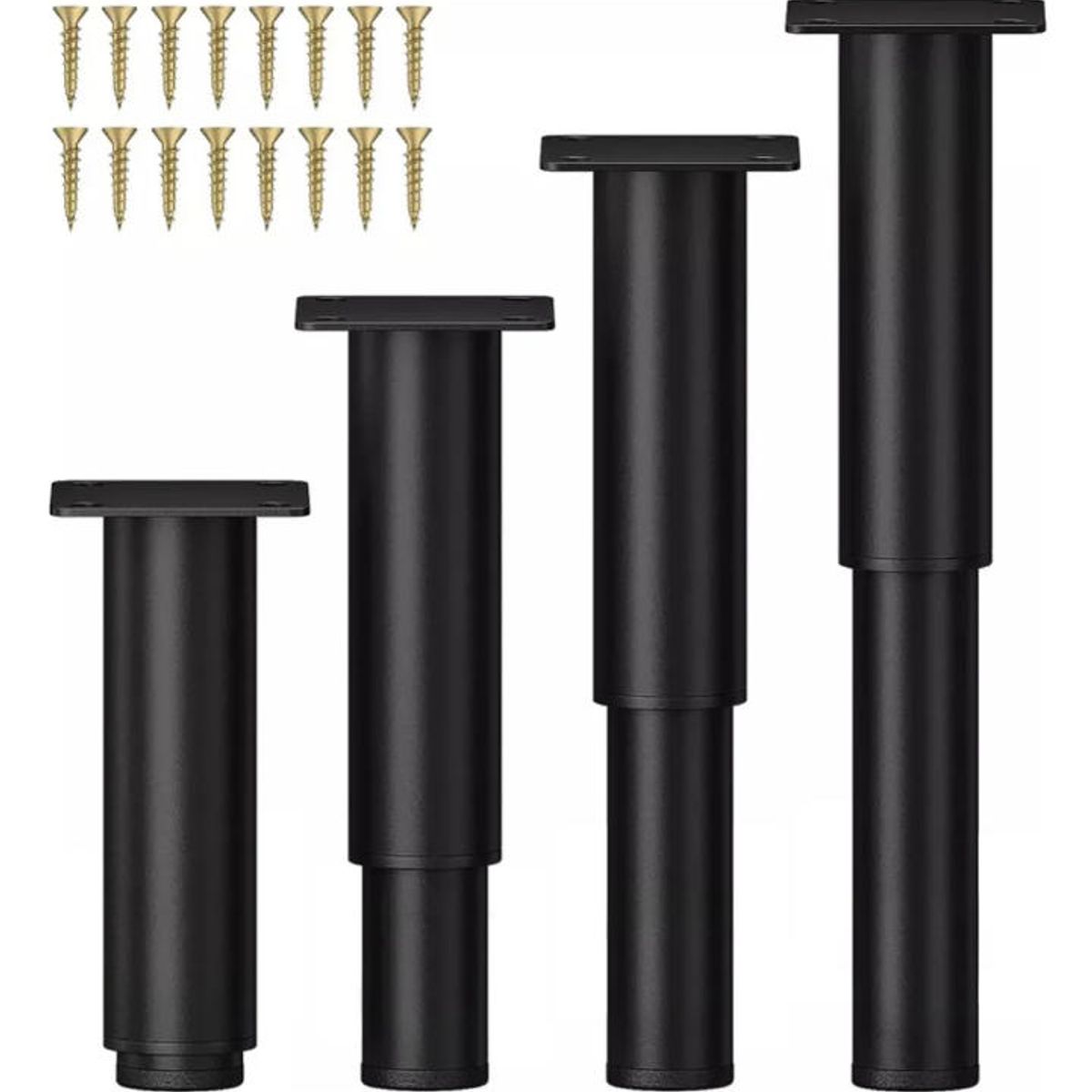 ATURE - De 4 Patas Ajustables De Metal Para Mesa De Centro Y Taburet