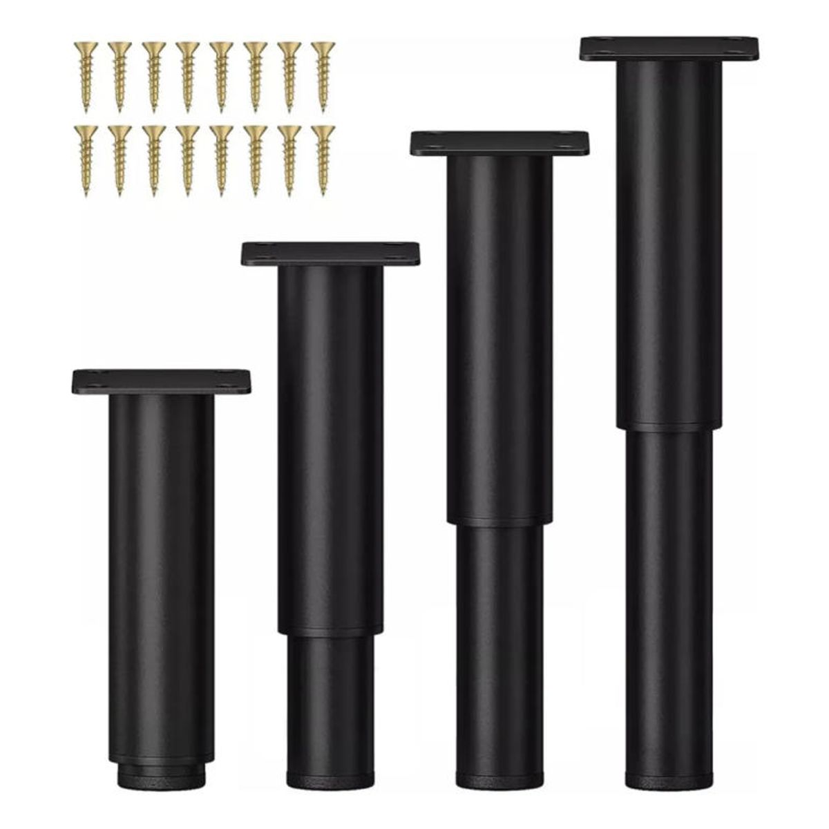 ATURE - De 4 Patas Ajustables De Metal Para Mesa De Centro Y Taburet