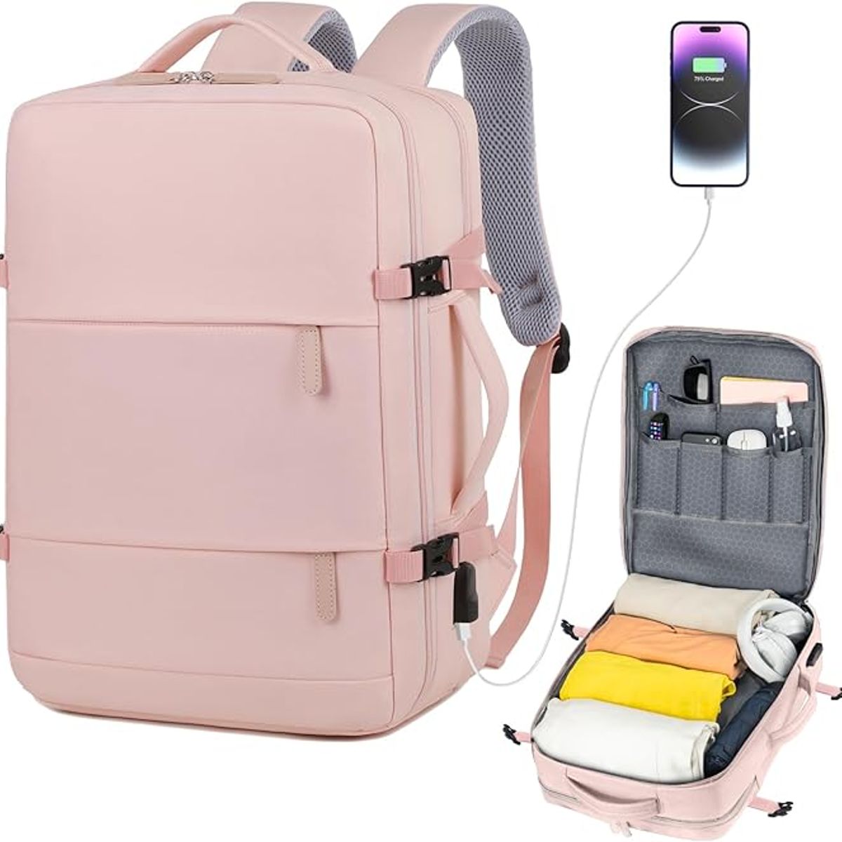 GENERICO - Mochila Expandible Viral Para Cabina De Avión