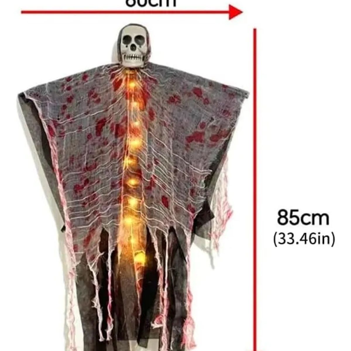 KUANGYE - Accesorios De Terror De Calavera Fantasma Esqueleto