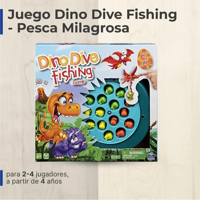 SPIN MASTER - Juego Dino Dive Fishing - Pesca Milagrosa