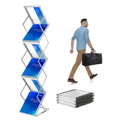 GENERICO - Porta Folletos Plegable Expositor De Catálogos Folletero