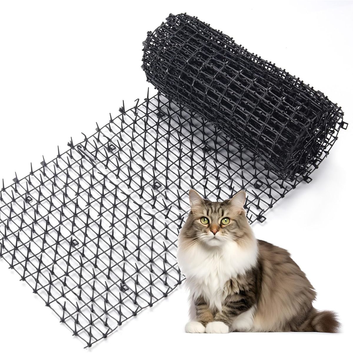 KINDA NICE - Alfombrilla Antigatos Repelente De Perros Estera Con Púas 2m