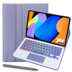 LENOVO - Tablet Xiaoxin pad 11 2025 6+128GB 11" WIFI-Gris+Morado luminsos teclado+Lápiz táctil