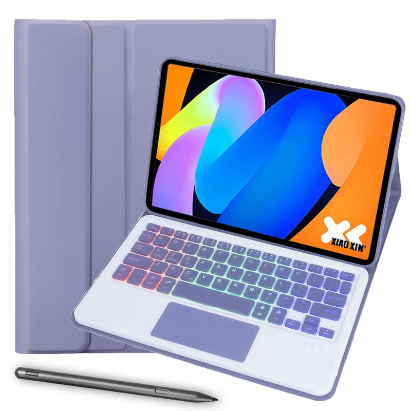LENOVO - Tablet Lenovo Xiaoxin pad 11 2025 8+128GB 11" WIFI-Gris+Morado luminsos teclado+Lápiz táctil Lenovo